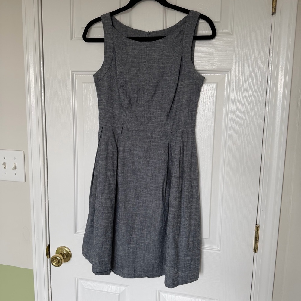 Monteau Blue Gray Sleeveless A-Line Sheath Dress Size Medium